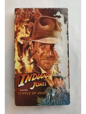 Vtg Indiana Jones and the Temple Of Doom 1984 VHS Tape Paramount 1989 Release